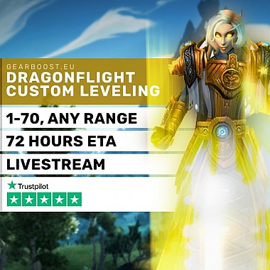 WoW Level Boost - buy wow dragonflight power leveling 70 boost